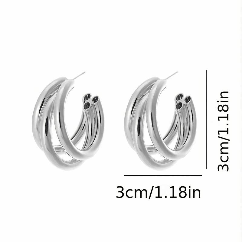 New women's earrings: luxurious, high-end, and elegant. minimalist and versatile, perfect for everyday wear and commuting