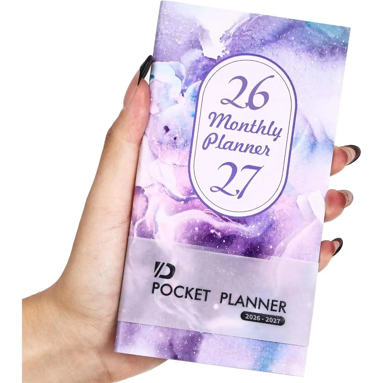 Planner 2026-2027 Pocket Monthly Planner 2 Year Small Size Mini planner Academic With Daily Quotes Hardcover Agenda Book  Organizer for Purse,Planning, Organizing, and Office Use -1PC