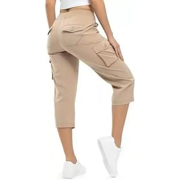 Womens Lightweight Cargo Joggers Hiking Pants Quick Dry Casual Travel Work Sweatpants with 6 Pockets # Summervibes.