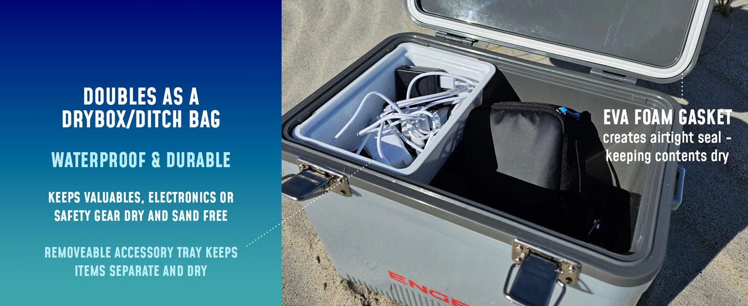 7.5qt Leak-Proof, Air Tight, Drybox Cooler and Small Hard Shell Lunchbox for Men and Women