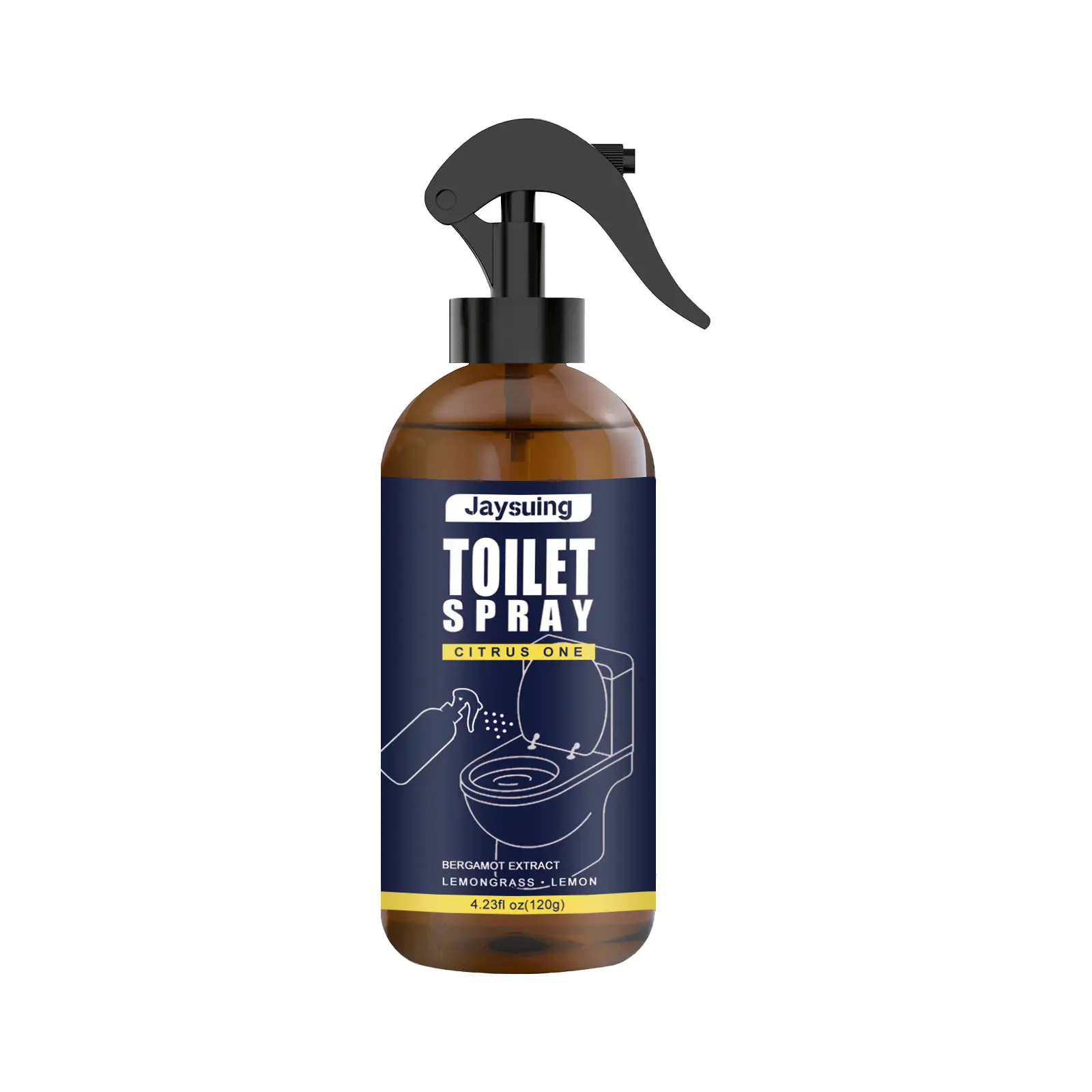 Scented Bathroom Freshener Spray - Fragrant Mist with Citrus Extracts, Long-Lasting Home Care Supply, Aromatherapy Essential Oil Diffuser Alternative, Palo & Citronella Scents, Single Bottle Spray Form