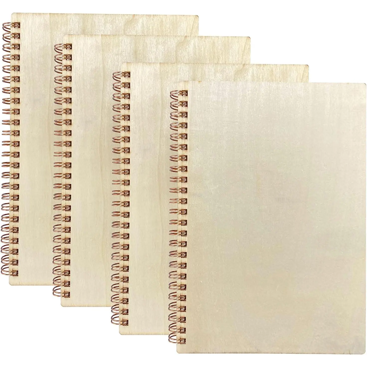 4 Pack A5  Cover Jounal Notebook 40 Sheets Sketchbook 8.5 x 5.8 In Unlined Spiral Notebook for Crafting Project,Small Scrapbook