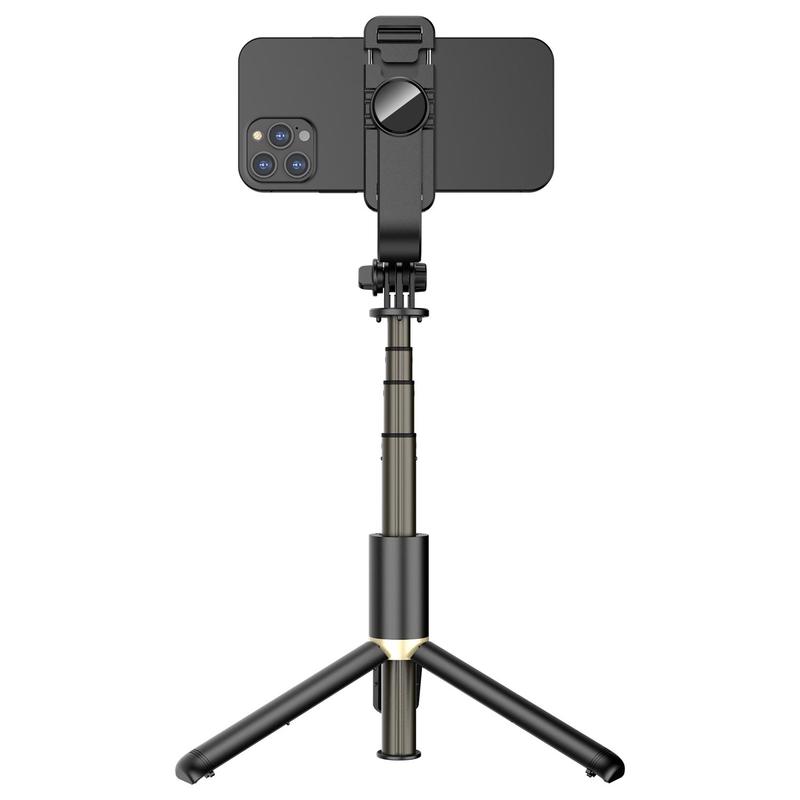 Selfie Stick Tripod with BT Remote Control, Expandable BT Tripod Selfie Stick, Foldable & Adjustable Selfie Stick Stand for iPhone&Android Phones