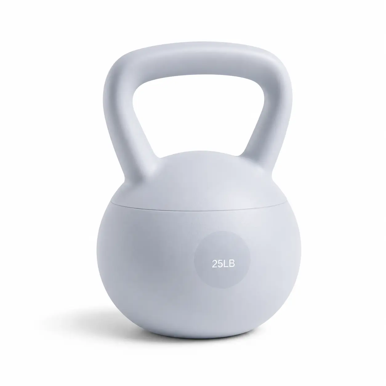 25lb Kettlebell for Strength Training, Durable 1-Piece Design with a Smooth Finish, Wide Grip Handle and Flat Base for Home Gym Workouts, One-Piece