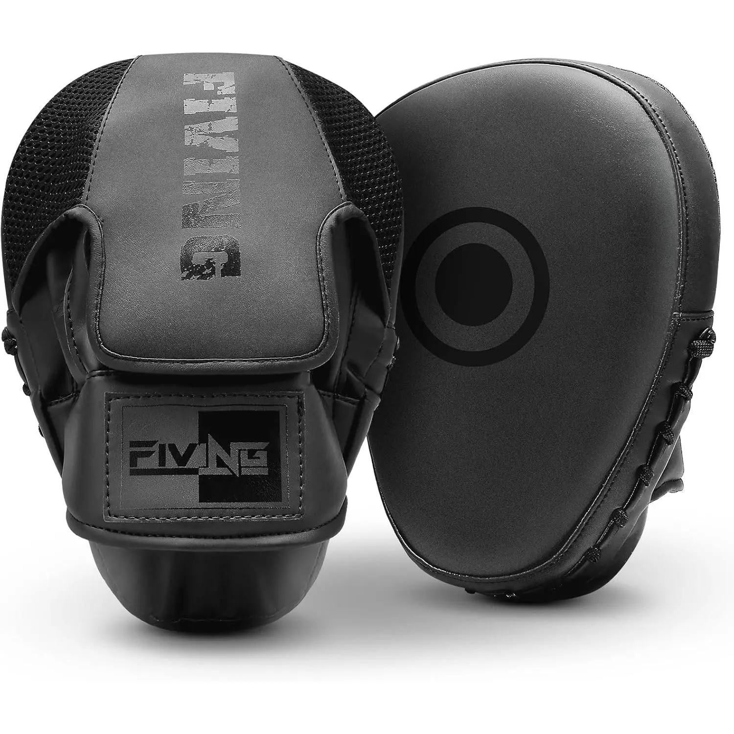 Boxing Pads for Men, Women, & Kids, Leather Focus Mitts for Martial Arts, Boxing Training, Curved Punch Mitts for Karate, Kickboxing,Muay Thai, Taekwondo