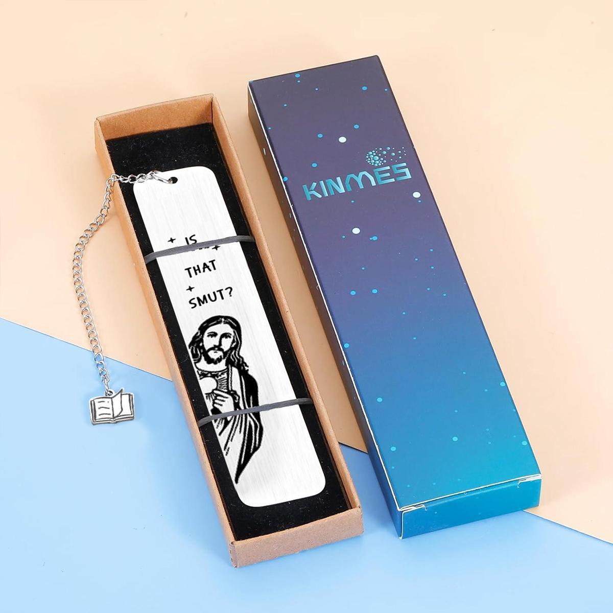 Jesus Bookmark, Stainless Steel Bookmark, Funny Bookmark for Women, Novelty Gag Bookmark Gift, Book Accessories for Bookish Nerd Book Lover Adult Women