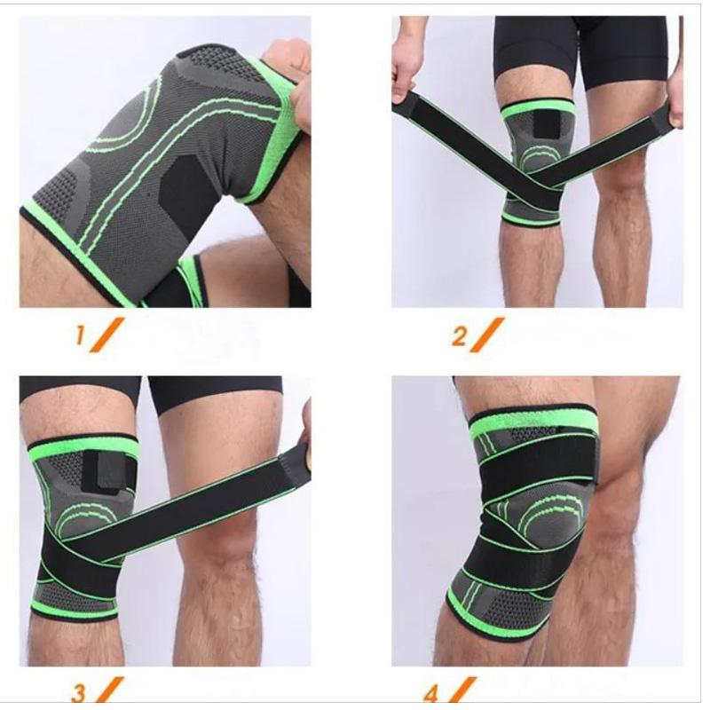 NEW 1PC Sports Kneepad Pressurized Elastic Knee Pads Support Fitness Gear