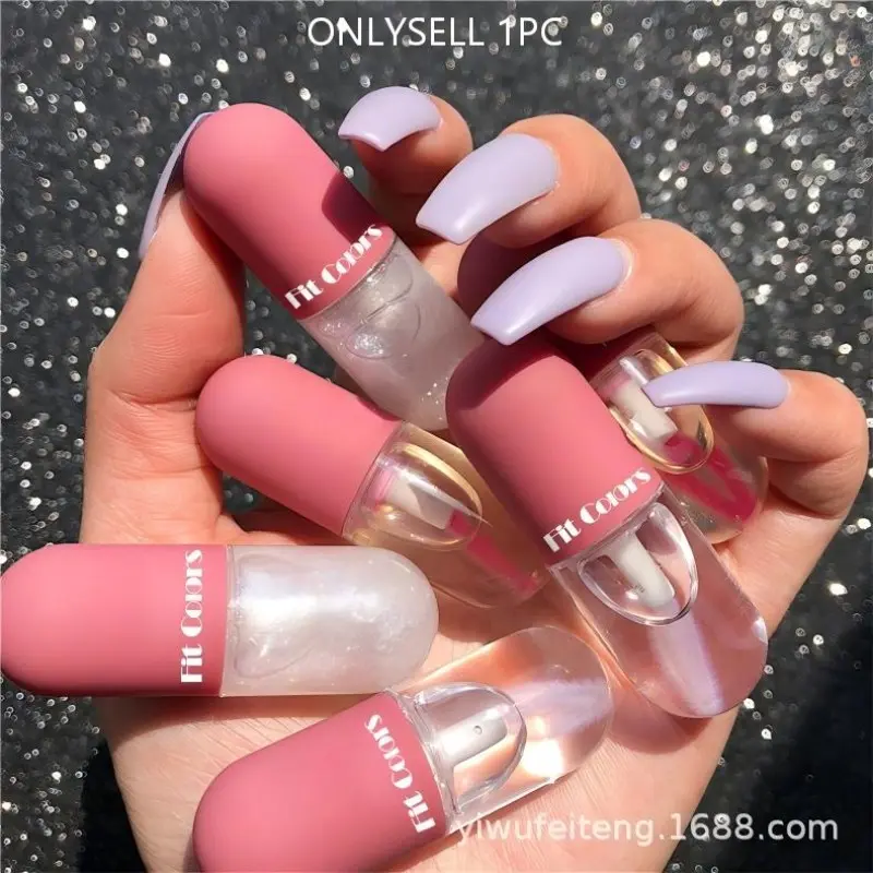 Fit Colors Mini Capsule Lip Gloss, Moisturizing Transparent Color-Changing Plump Lip Oil, Hydrating and Nourishing Lip Care Product
