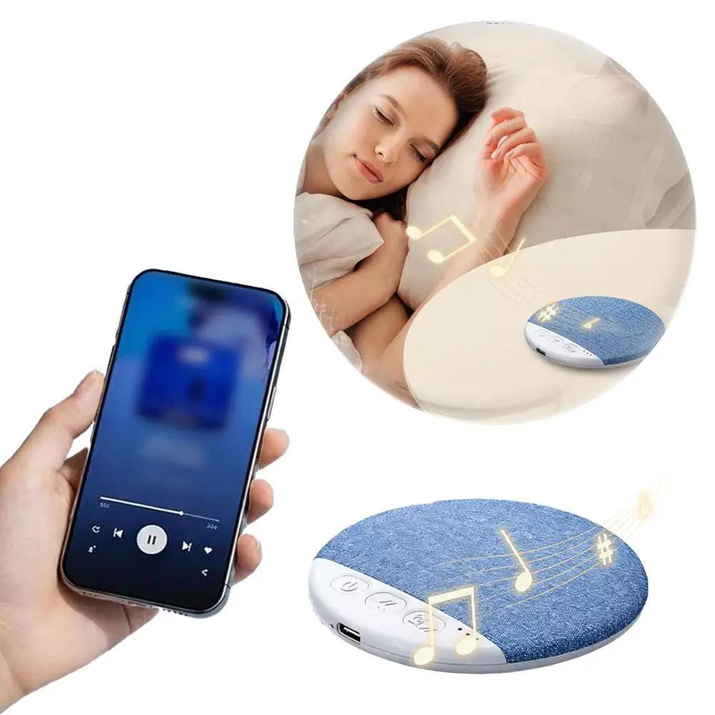Mini Sleeping Bluetooth 5.4 Speaker Under Pillow Sound Machine With White Noise, 30/60/90 Min Timers, HiFi Stereo Sound
