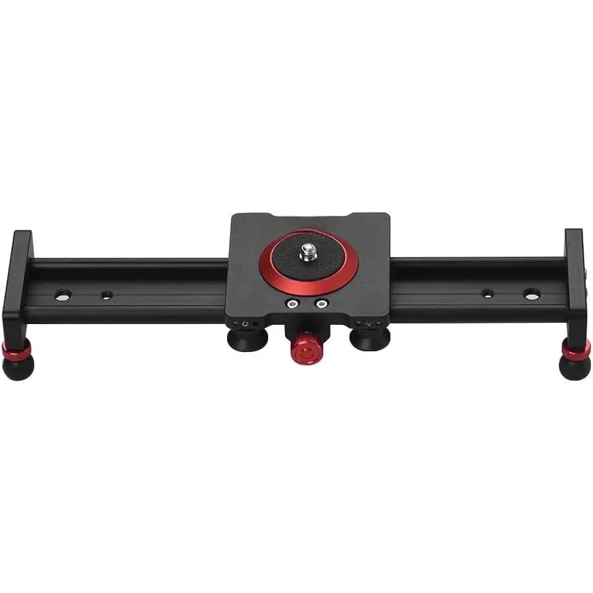 Alloy Camera Track Slider Video Stabilizer Rail (30cm/12in) with Smooth Slide & Threaded Mounts, 11Lbs Load Capacity for DSLR/Camcorders DV Film Photography