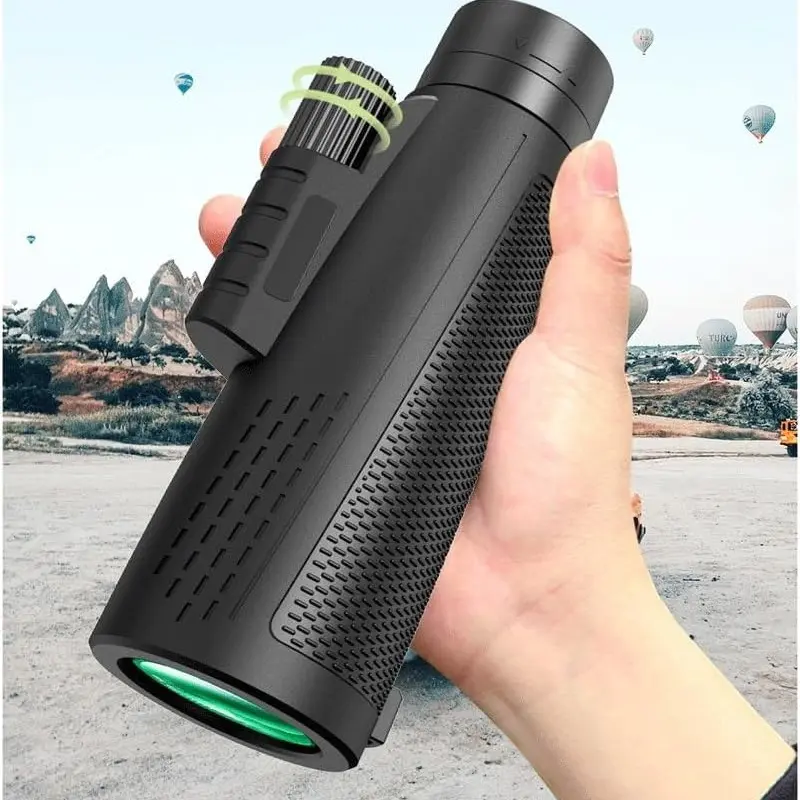 10x50 Single-Power Telescope, Handheld Wrist Strap, Wide-Angle Design, High-Definition Imaging, Ideal for Outdoor Adventures