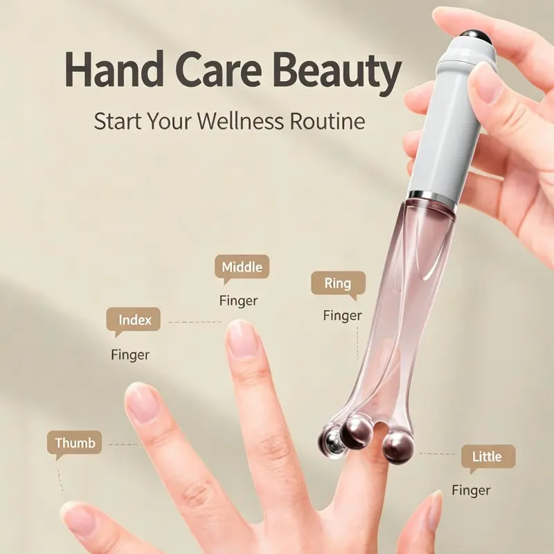 Portable Finger Roller Massager, Relieve Hand Fatigue, Ideal for Office, Gaming, Daily Use, Hand Care Essential, Plastic Material