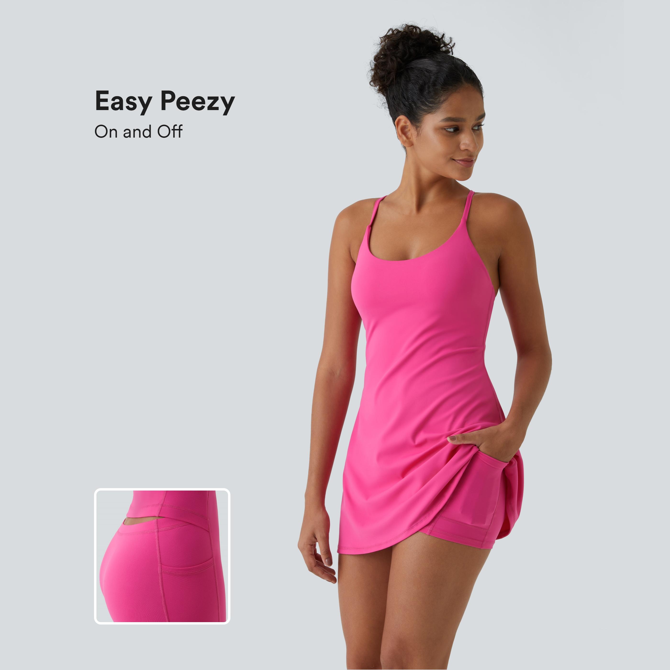 Plush Backless Active Dress-Easy Peezy, Spring Dresses, Dance Dresses for Women