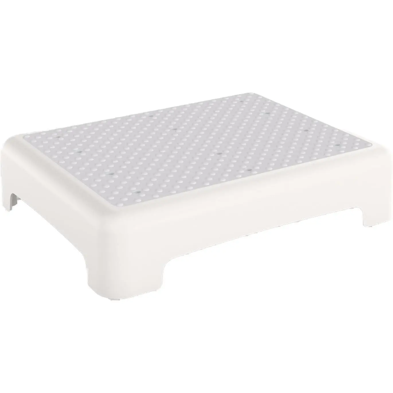 Mobility Step Stool for Adults & Seniors, Non-Slip Portable Step Platform Indoor and Outdoor, Portable Step Riser, Safety Step for Car, Bedside, Office, Shower, Stairs, White