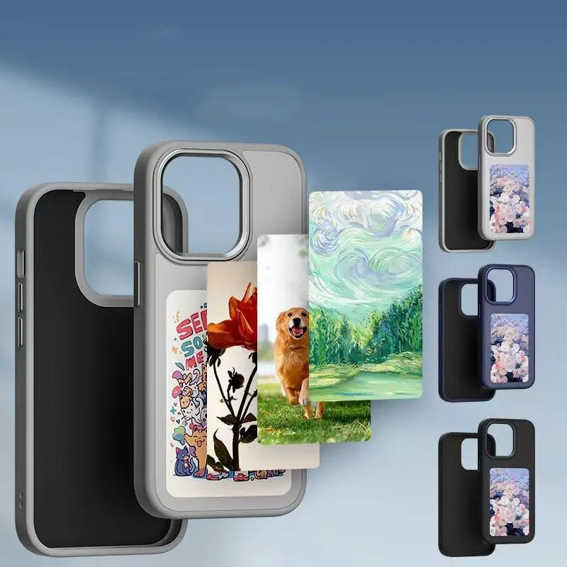 Smart Display Phone Case for iPhone 13-16 Series, NFC E-Ink Screen,Customizable Multi-Function Case