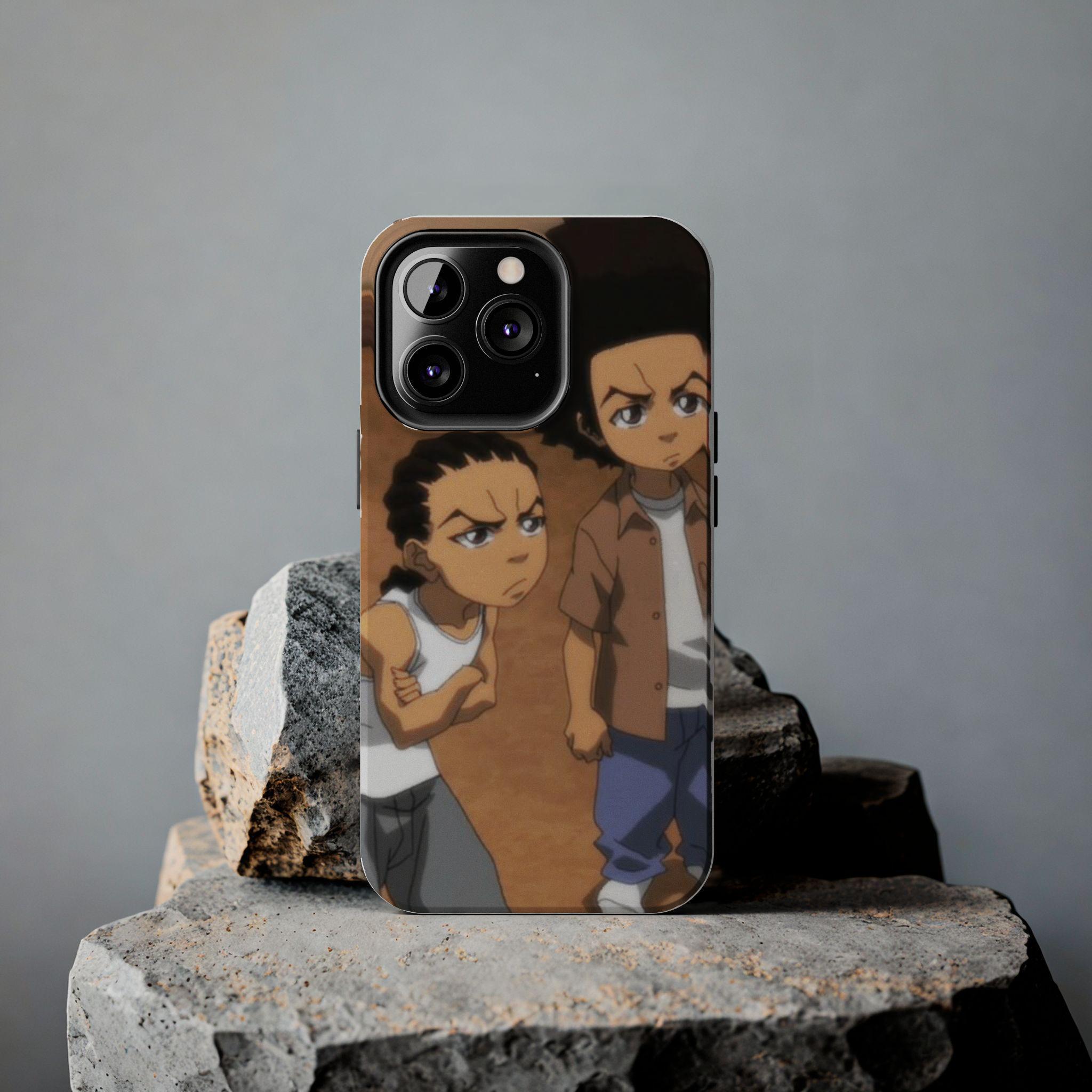 Boondocks Riley's Cartoon-Theme Durable Protective Phone Cases for iPhone 11-16 - Shockproof & Wear-Resistant Glossy Finish - Cool Gift for Easter, Christmas, Halloween, or Birthdays