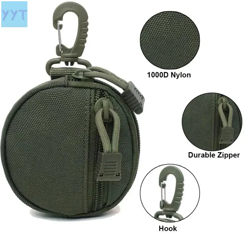 YYT1 Mini Storage Bag, Multifunctional Storage Bag, Versatile Storage, Zippered Storage, Travel Storage, Tactical Zipper Pouch, Daily Gear Organizer, Coin Purse, Keychain Holder, Wireless Earphone Stand, Durable Military Style Bag