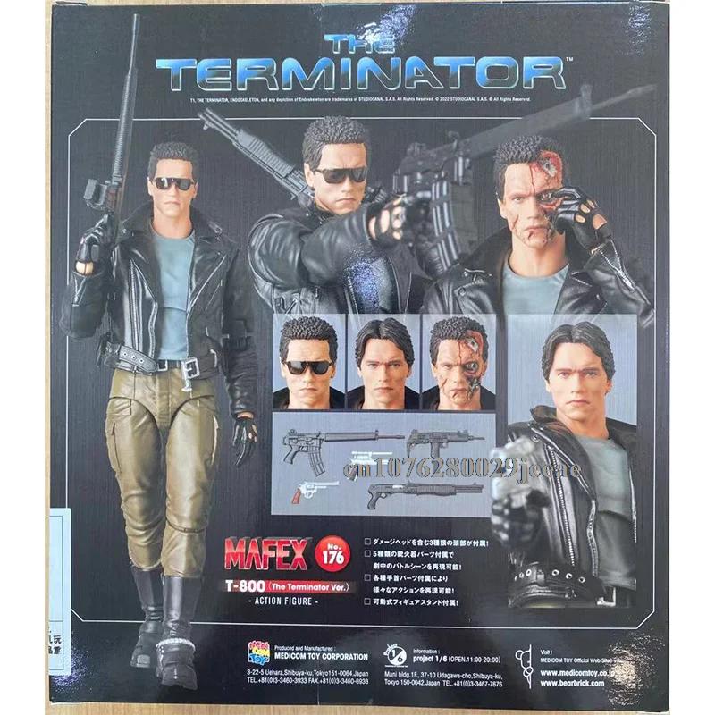 IN Stock MAFEX 176 199 Mafex The Terminator 2 Judgment Day T-800 6-Inch Action Figure Collection Model Toy Birthday Gifts 18cm