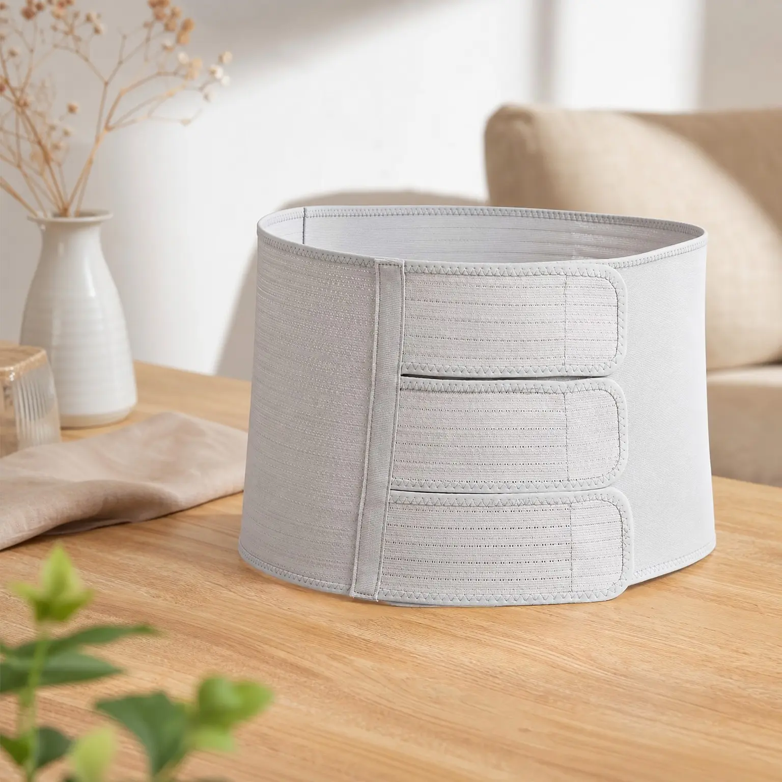 Postpartum Recovery Belly Binder for C-Section & Natural Delivery – Adjustable Compression Wrap & Abdominal Support Belt for Women