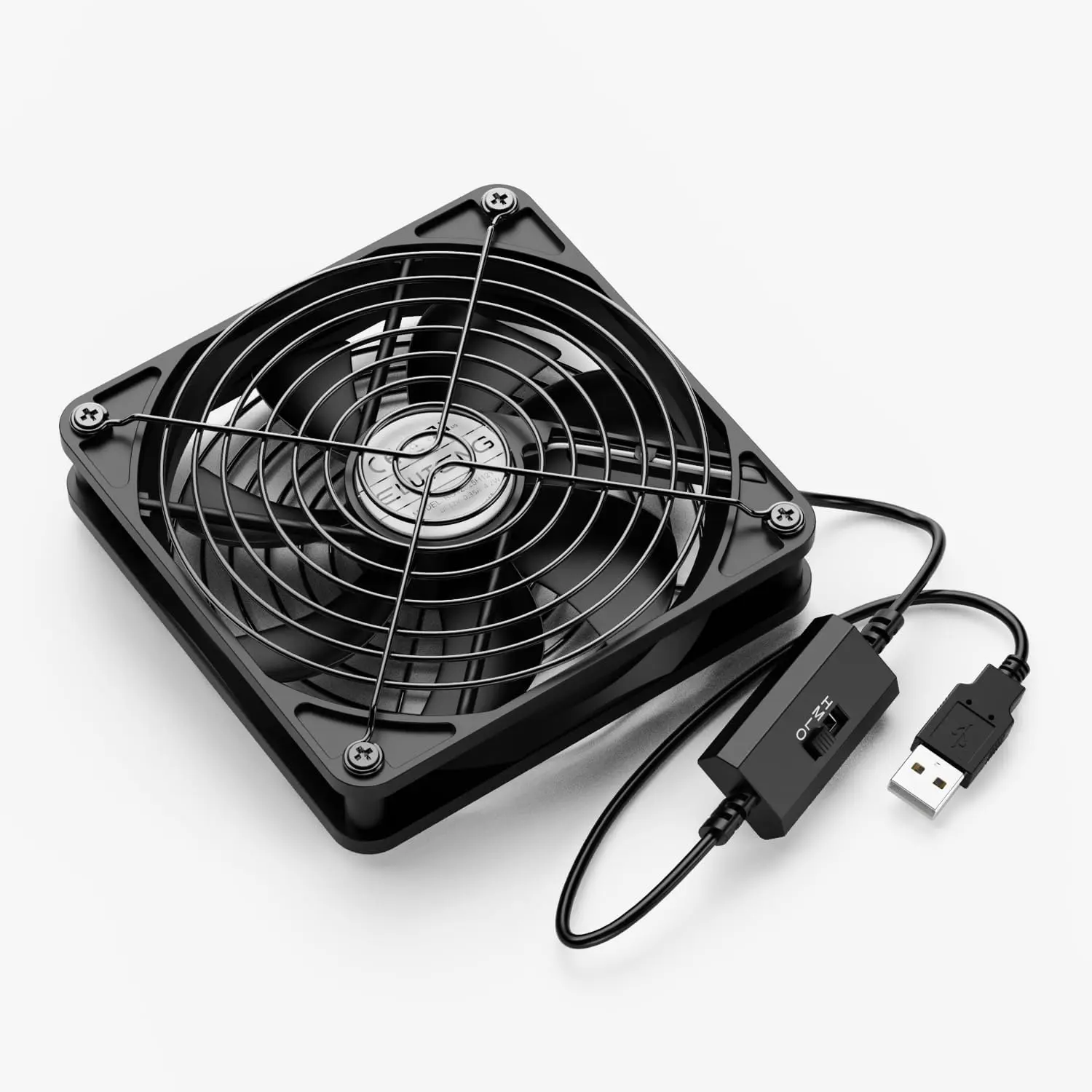 120mm Fan With 3 Speed 5V USB Powered Case Fan 1500PRM Gaming PC Portable Cooling Suitable for Tablet TV Receiver Router DVR Play Station Xbox Computer and MoreGift.