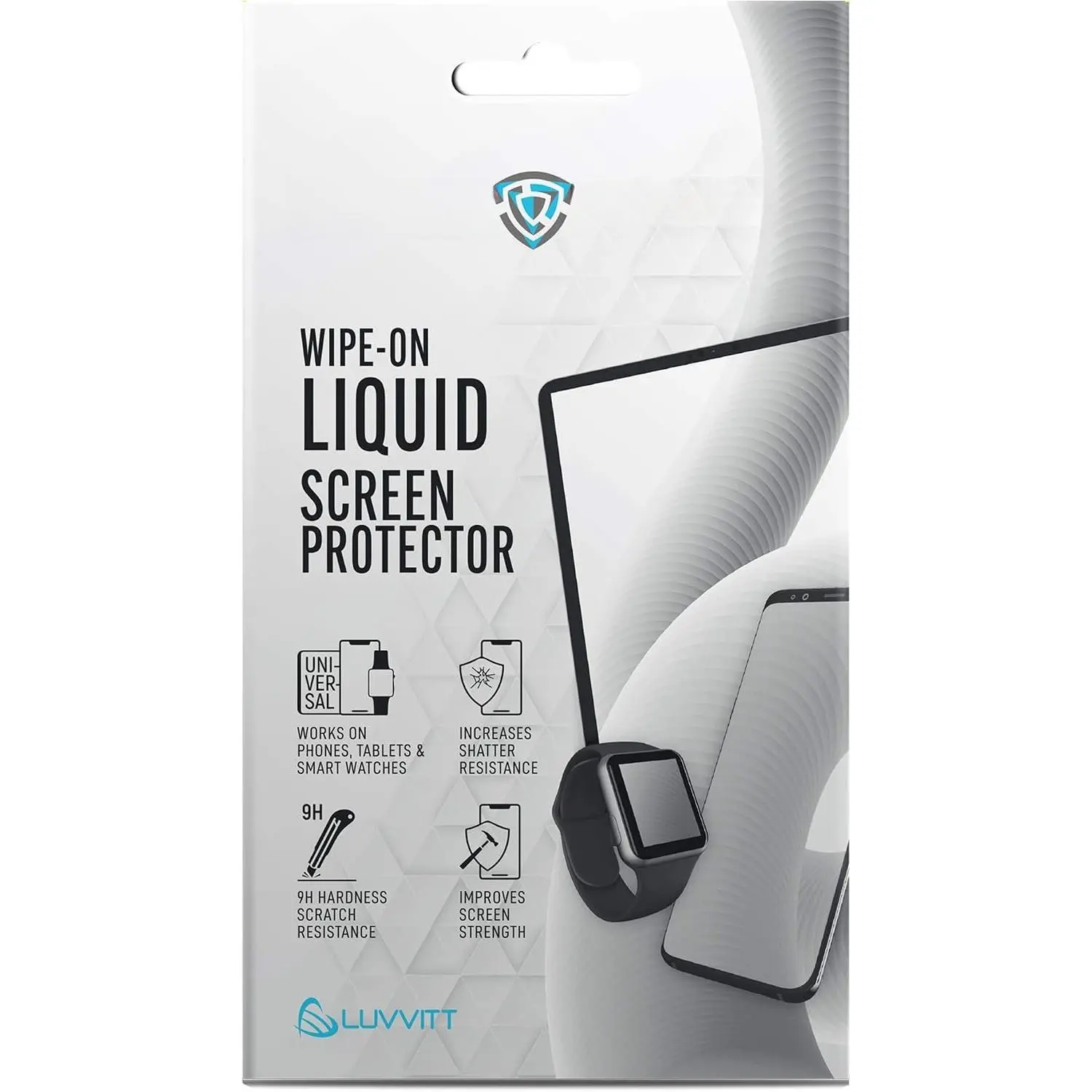 Liquid Glass Screen Protector for  Smartphones Tablets and Watches Wipe  Nano Protection -