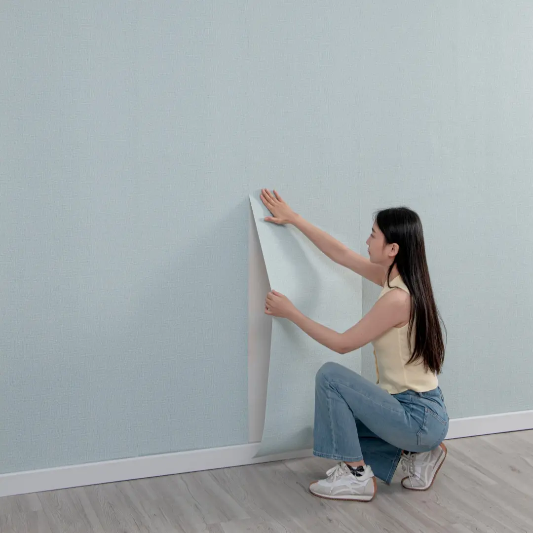 236.2inch*1roll Self-adhesive 3D xpe wallpaper in solid colours 1.5mm Thick - easy to clean and cut, peel and stick, home decoration wall panels for bedroom, living room, dormitory, home decoration