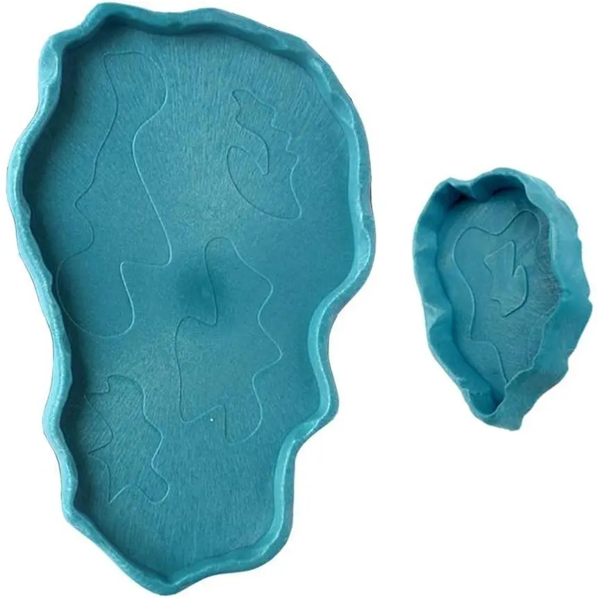 Reptile Food and Water Bowl Turtle Habitat Tortoise Feeder Large and Small Plastic Plates for A Set for Lizard Chameleon Iguana Snake Gecko 2 PCS