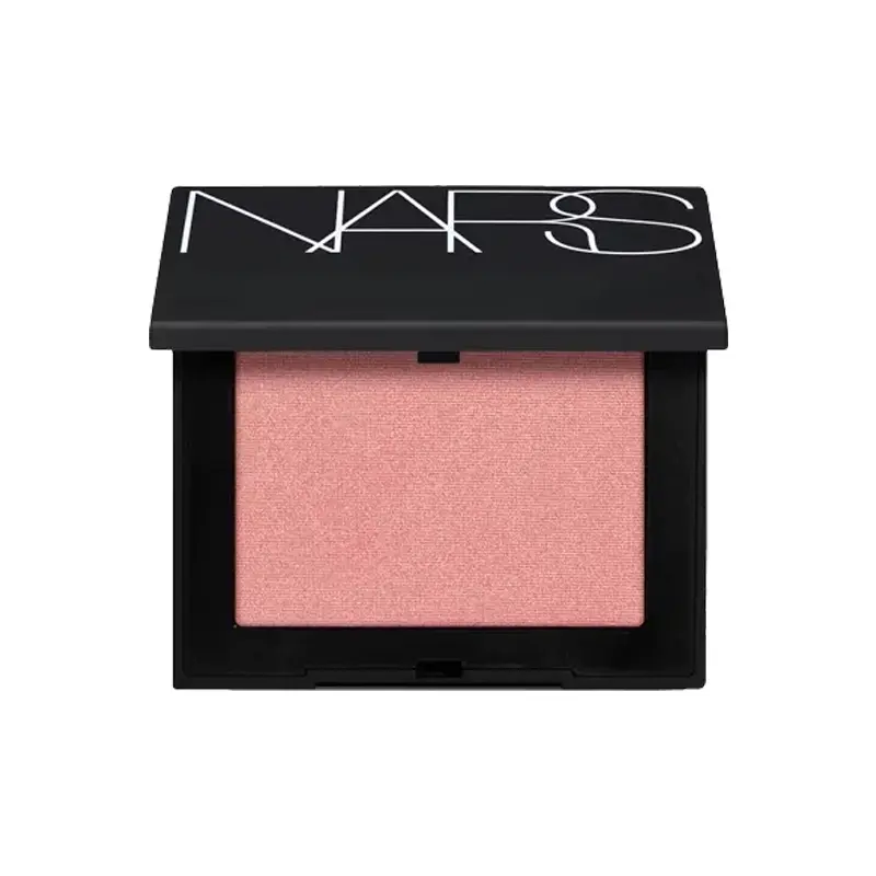 NARS Powder Blush Orgasm 4.8g, Peachy Pink with Golden Shimmer Long Lasting Cheek Makeup