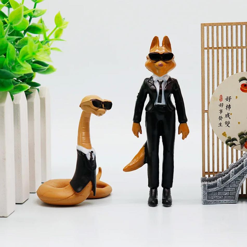 6Pcs/Set The Bad Guys 2 Action Figures, Anime Model Toys, Cake Topper Decorations, Collectible Figurines for Kids & Adults