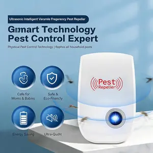 Ultrasonic Mosquito and Rat Repeller, Electronic Pest Control Device, Home Use Silent Insect Killer, Physical Quiet Bug Repellent