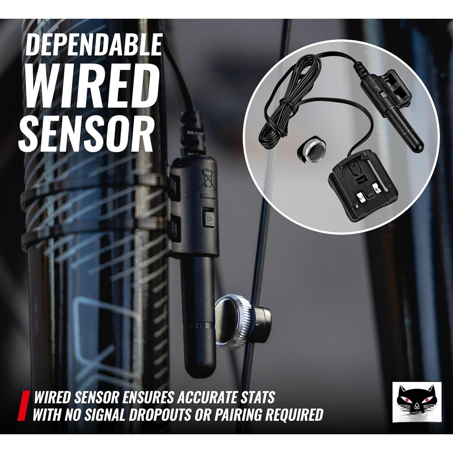 Wired   - Entry-Level Speedometer and Odometer,  for Beginner Cyclists, Auto Start/Stop, Easy Setup for Road, MTB, Gravel Bikes, 3 Year  Life