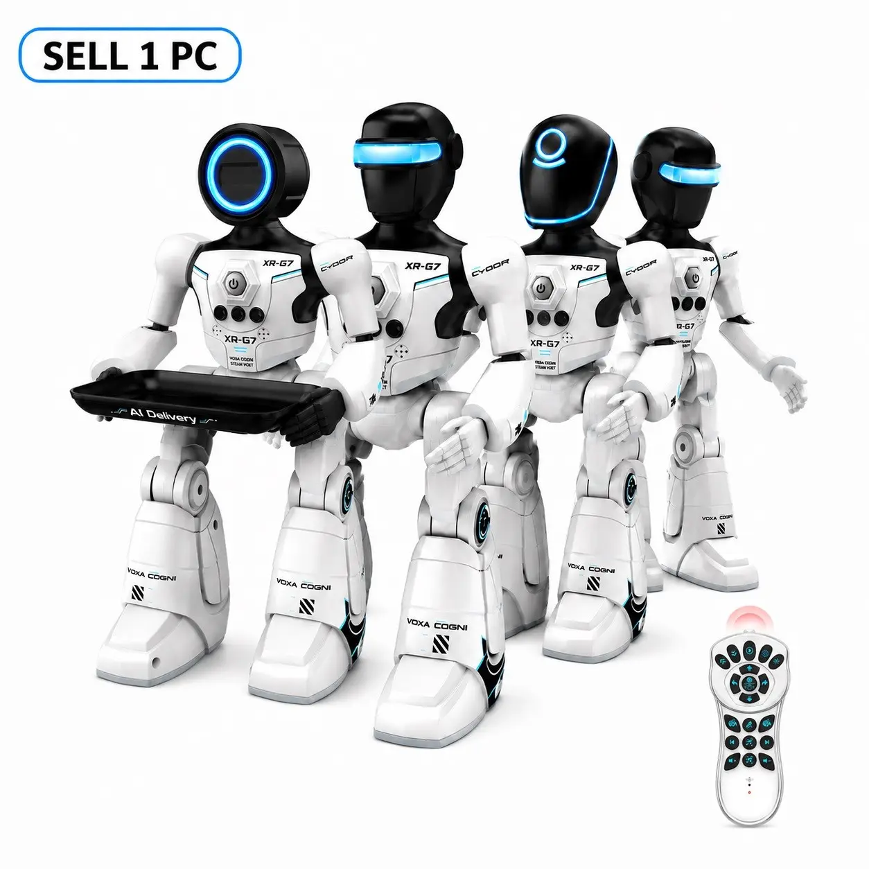 Remote Control Robot Toy, Voice Recording & Playback, Gesture Sensing, Music Dancing, Birthday Gift for Kids 4-12 Years