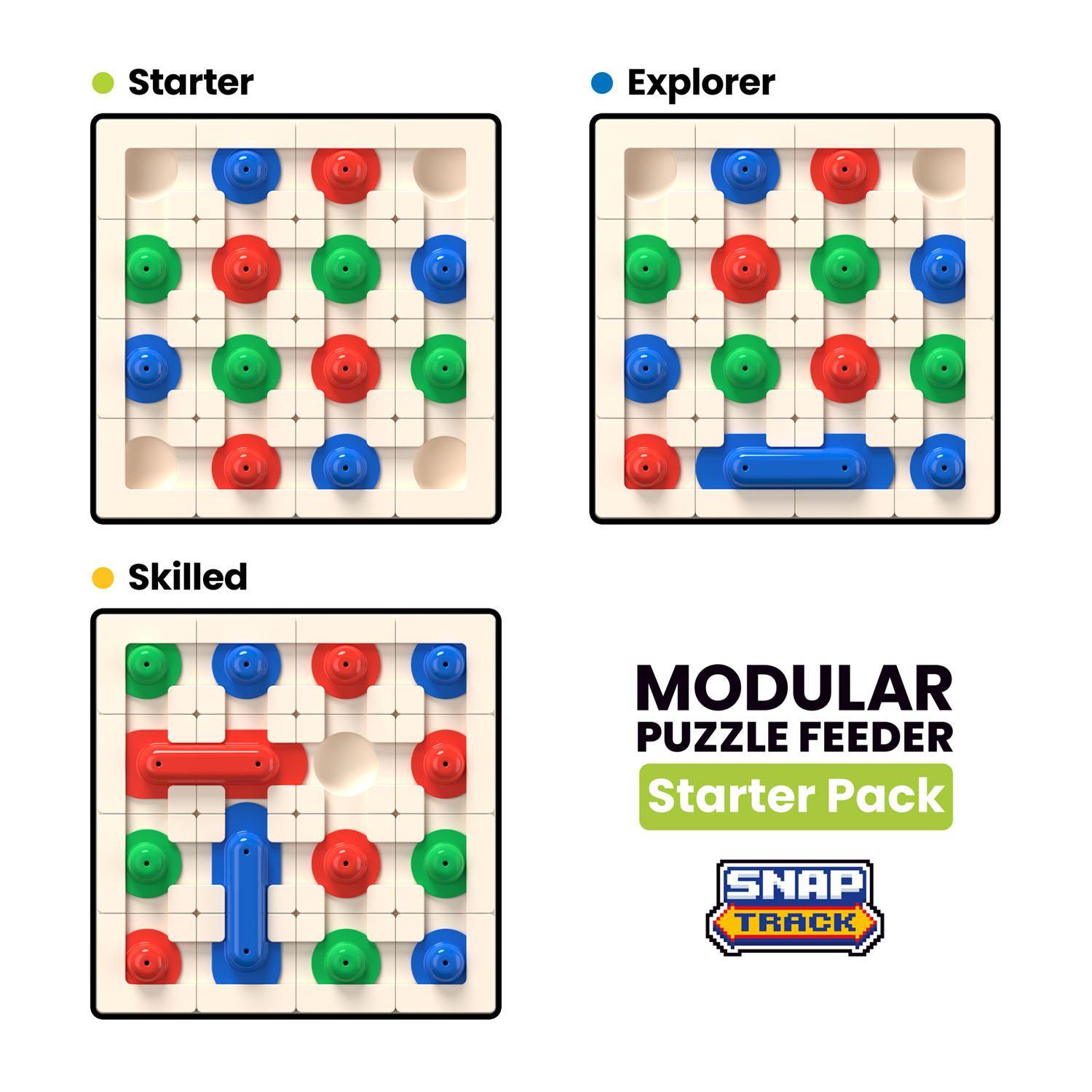 Yipetor Modular Puzzle Feeder Slow Feeder Dog Licking Mat with Built-in Treat Ball, No-Spill Suction Bowl for Yogurt Bone Broth & Wet Food, Interactive Anti-Slip Pet Feeding Enrichment Toy