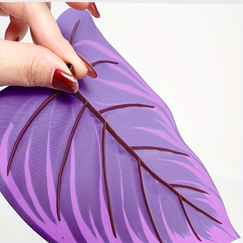 [For Outdoor Use] 2pcs Artificial Violet Plants, Dark Greenery for Outdoor Use, Home Decor, Store Displays, Photography Backdrops, and Office Spaces  No Pot Included