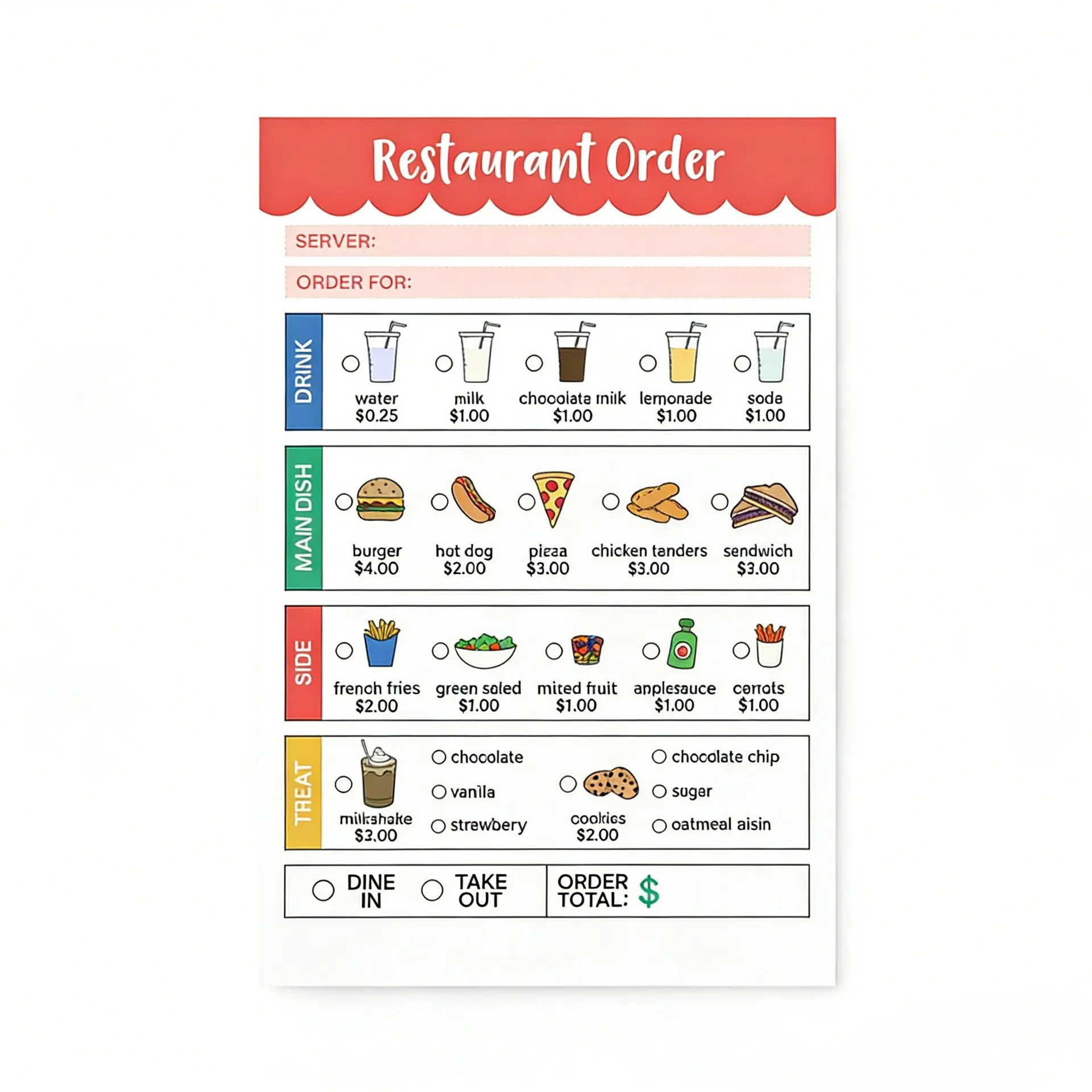 2pcs Pretend Play Activity Book for Kids, Role Play Notebook Set with Doctor, Restaurant, Report Card, Boarding Pass Pages, Imaginative Learning Toy Gift