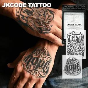 2 Pcs Semi-Permanent Tattoo Kit | Trendy And Cool Hope Tattoo Sticker, Graffiti Designs tattoo, Hand tattoo | Waterproof Tattoo for Men, Realistic Fake Tattoos, Ephemeral Tattoos, Non-Reflective for 7-14 Days, Magic Tattoos, Lasts 1-2 Weeks, Perfect Gift