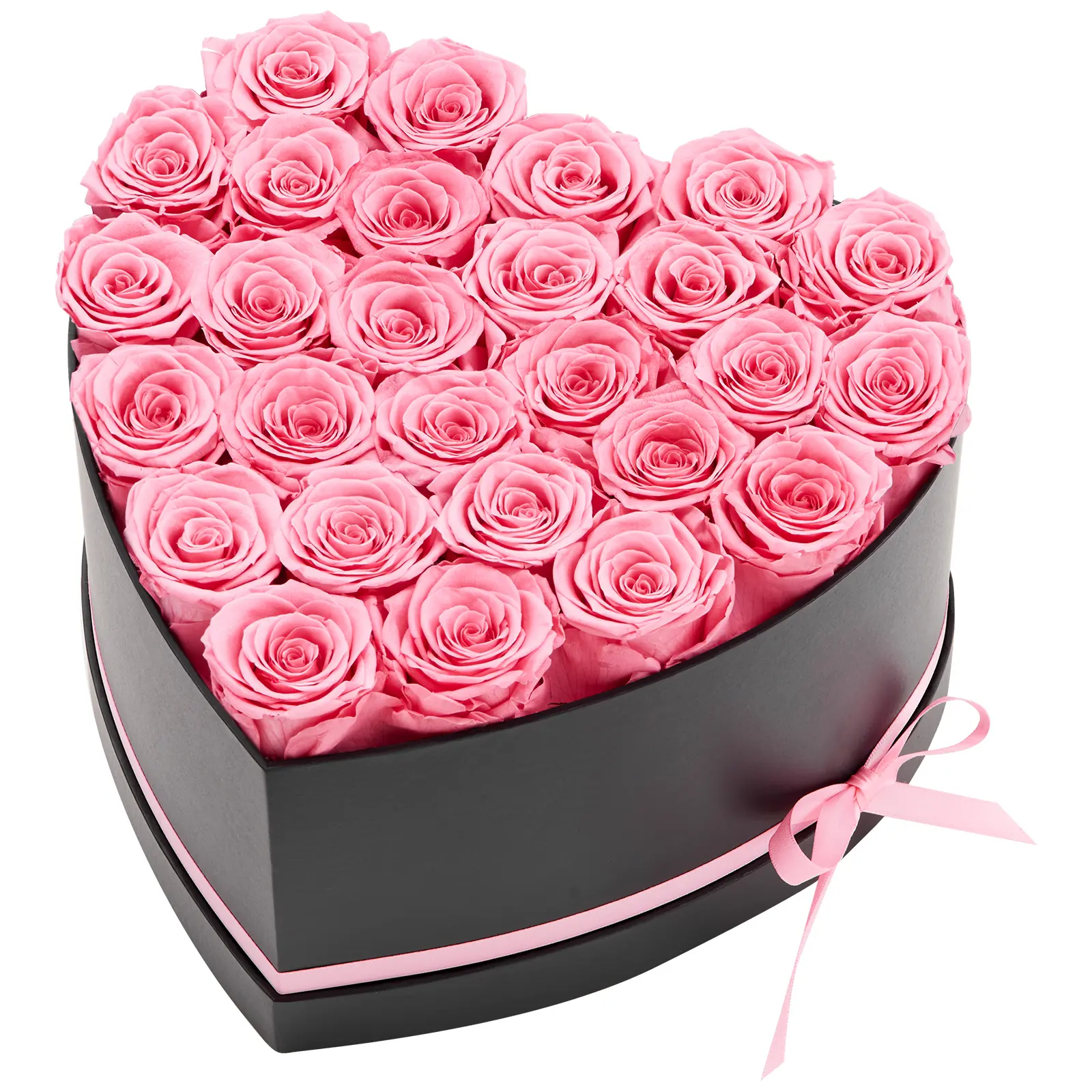 27 Long-Lasting Preserved Roses in Velvet Pink Heart Box, Mother's Day Gift Decor for Mom, Home Decor Gift Decoration, Birthday Anniversary Bouquet fall decor