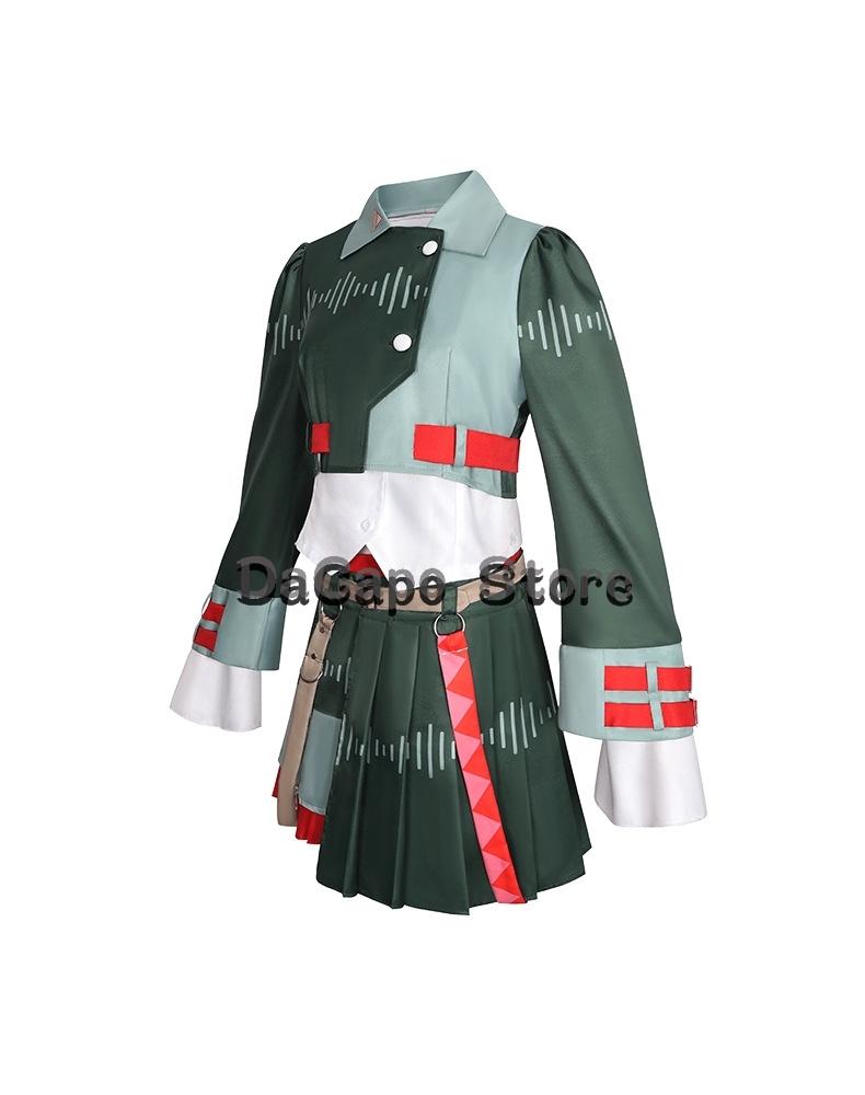 Kasane Teto Cosplay Voicepeakk Uniforms Wig Anime Diva Singer Women Cute Red Ponytail Girls Teto Costume Halloween Stage Outfit