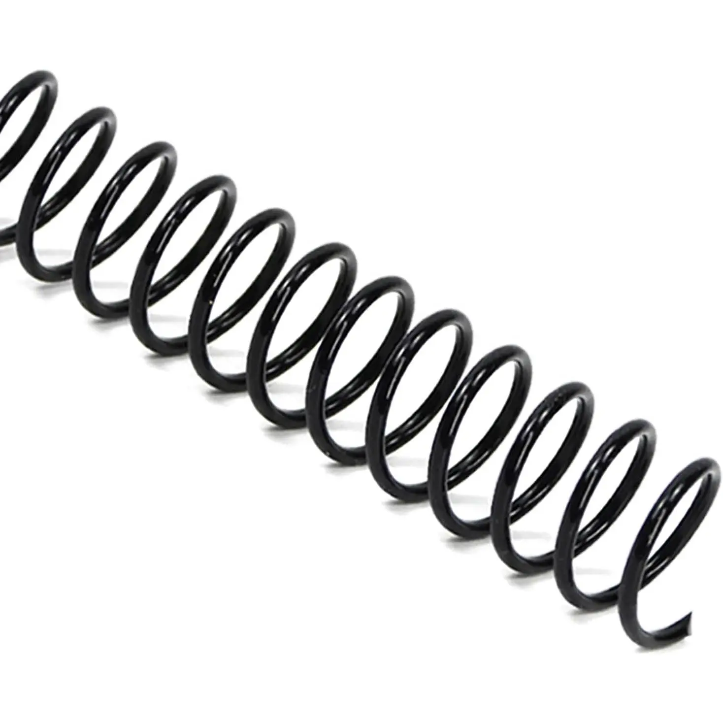 7.9mm Plastic Spiral Coil Binding 3:1 Pitch, 5/16inch, 40 Sheets Capacity Black Coil Binding Spines, Versatile for Office and Educational Tasks, Pack of 100