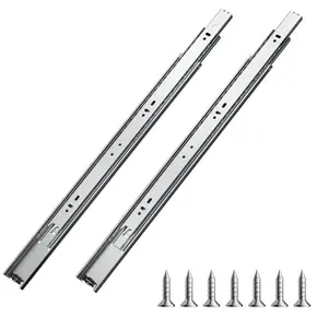 VEVOR Drawer Slides, 20 inch, 10 Pairs Full Extension Ball Bearing Cabinet Rails, 100 LB Load Capacity Heavy Duty Side Mount Dresser Drawer Slides, Drawer Track Runners for Kitchen DIY Replacement