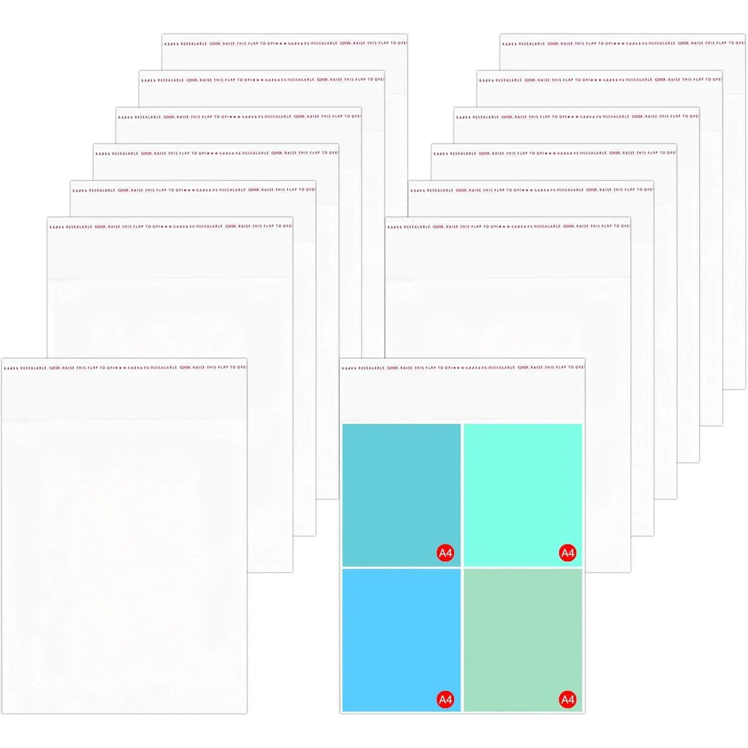 ​18" x 24" Clear Cellophane Bags 100pcs Large Self Sealing Bags Resealable OPP Poly Bags 1Mil for Clothes Art Gifts Prints Posters Garment Magazine Handicraft Photos Brochure Documents