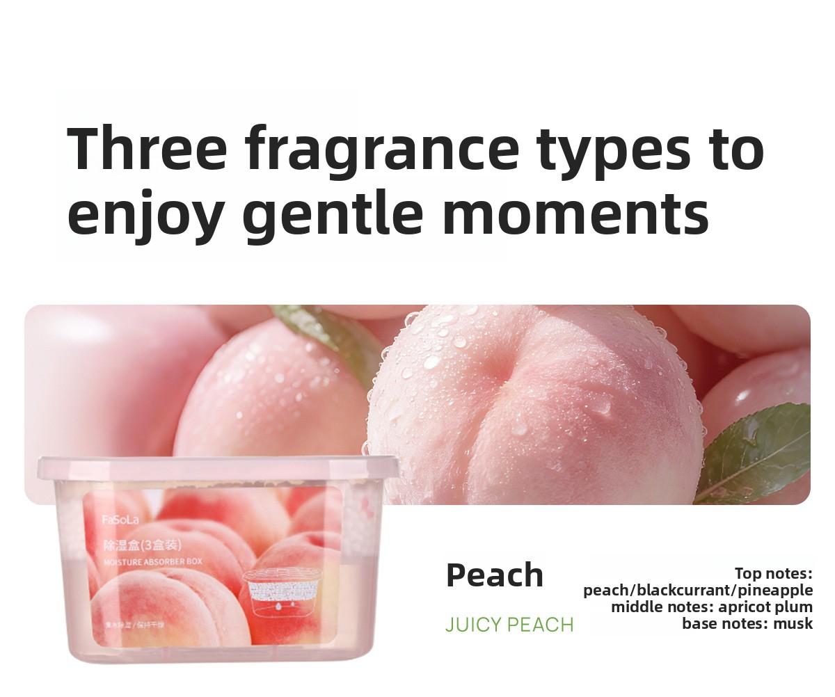 FaSoLa dehumidification box is a moisture-absorbing and damp-proof device for indoor wardrobes and shoe cabinets, a deodorizing and fragrance-retaining box, and a mold-preventing desiccant for dormitories