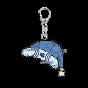 Cartoon Tomioka Giyuu Kochou Shinobu Tanjiro Nezuko Acrylic Keychain Ornament Anime Creative Accessories Key Ring Jewelry Gifts