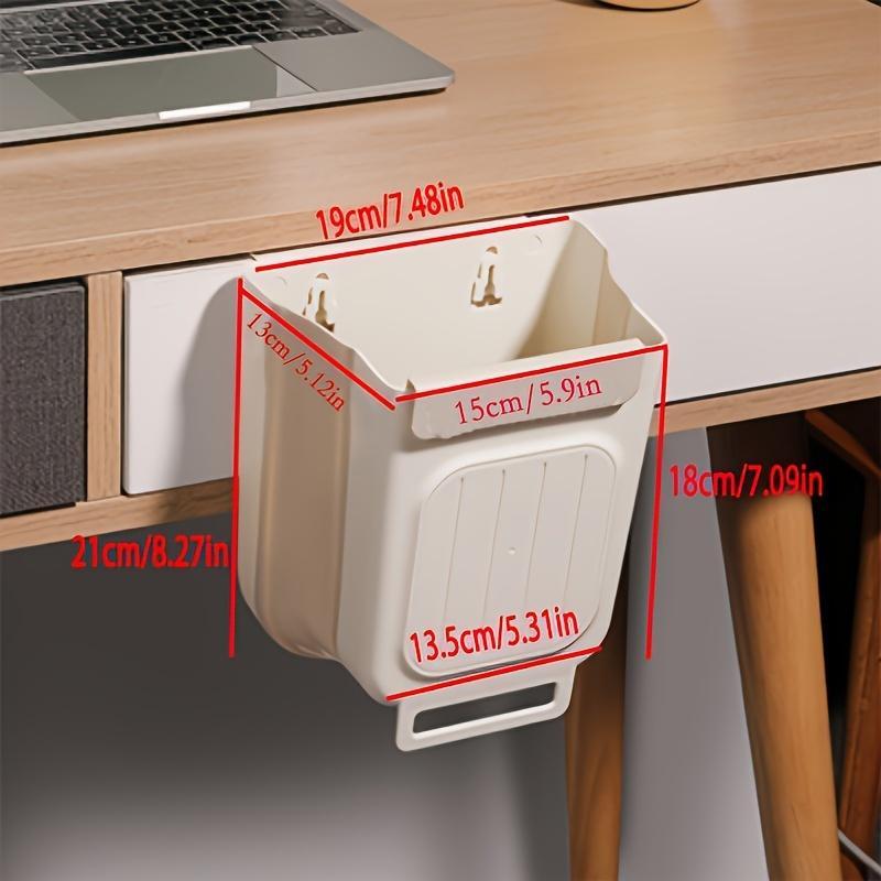 Foldable, Collapsible Kitchen Trash Can, Hanging Trash Bin, Space-saving Hanging Garbage Can for Kitchen Cabinets, Kitchen Accessories