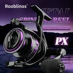 Rooblinos Px Spinning Fishing Reel, 5.2:1 Gear Ratio, High-Performance Fishing Equipment, Durable Design for Anglers