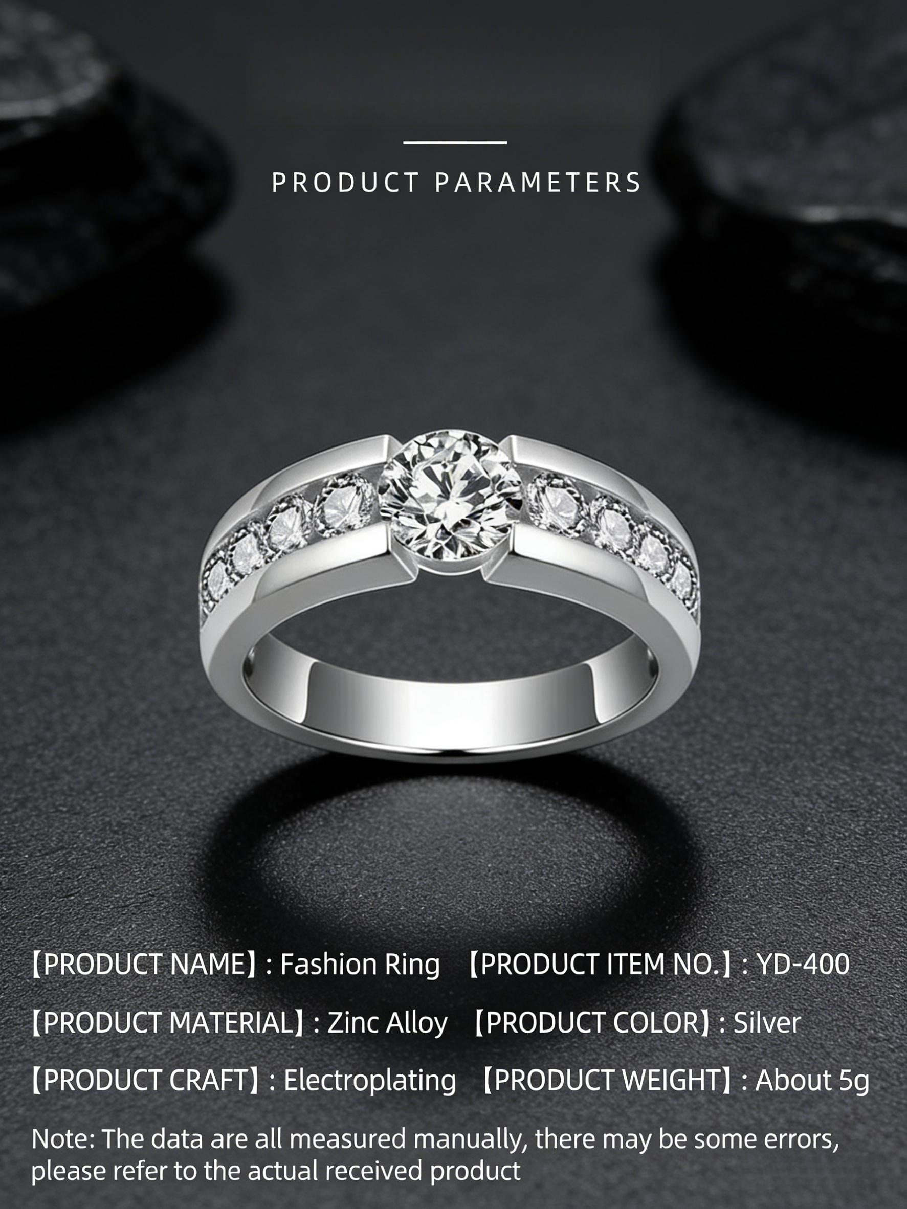 A timeless and classic engagement ring |     A striking main stone paired with side stones, creating the perfect proposal and commitment.