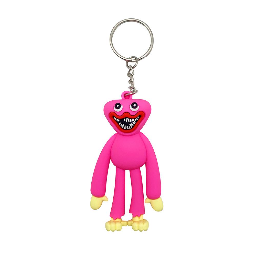 Poppyplaytime pendant sausage monster soft rubber keychain three-dimensional cartoon poppy pvc creative car key