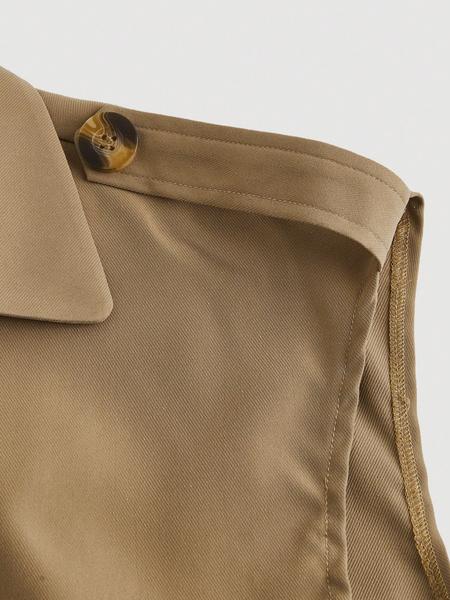 Women's Vintage Style Trench Coat with Belt, Retro Chic Outerwear for Fashionable Looks, Perfect Layering for All Seasons