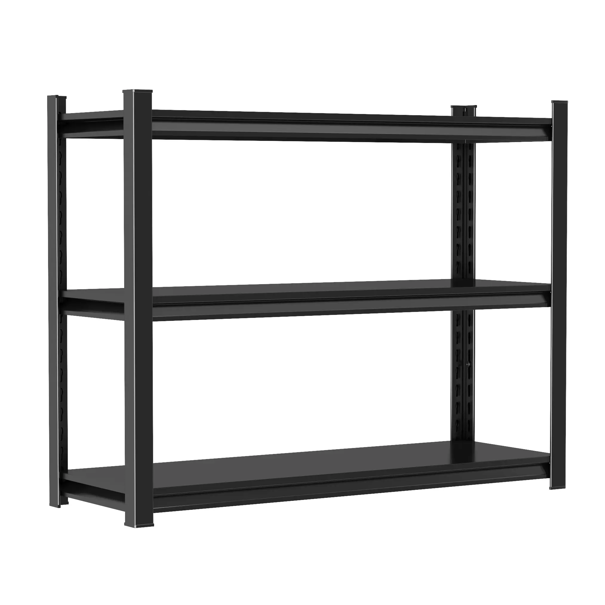 Nokaa 3-Tier Adjustable Metal Storage Shelving Unit, 660LBS Capacity Heavy Duty Multipurpose Organizer Rack for Reptile Terrarium, Pet Display Stand, Garage, Warehouse, Office, 31.5Hx35.43Wx13.77D, Assembly Required, Black