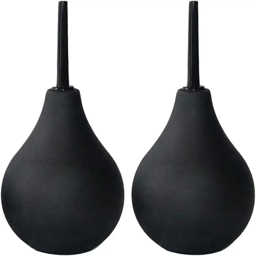 Ear Syringe Pack of 2-224ml Hand Bulb Syringe for Infants & Adults, Rubber Ear Washing Squeeze Bulb, Ear Washing Removal Tool Ear Syringe (Black)